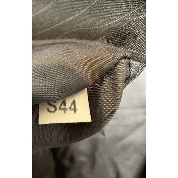 Jones New York Mens 2 Button Pure Wool Blazer Jacket Charcoal Blk Pin sz 44 - Picture 5 of 5